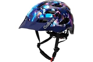 OnBros Kids Bike Helmet - Bike Helmet for 5-14 Boys or Girls with Visor, Children Bicycle Helmet for Skateboard Mountain Scooter Road Cycling, Lightweight and Adjustable 50-57CM