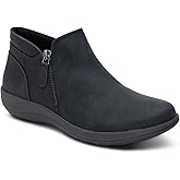 Aetrex Women’s Bridget Orthopedic Ankle Boots – Arch Support Short Boots for Women with Easy Zipper Entry - Womens Booties with Removable Insole for Custom Orthotics and All-Day Comfort