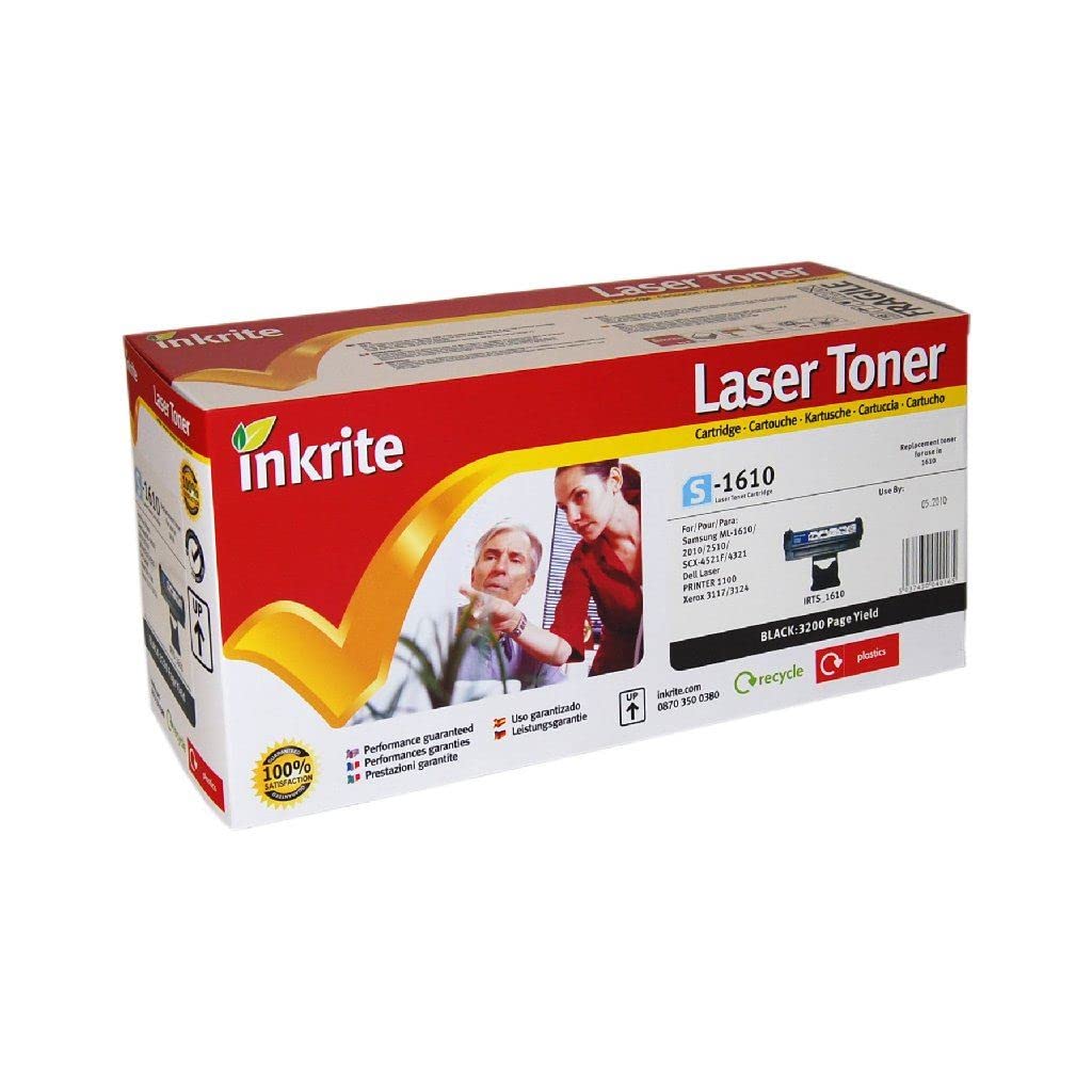Inkrite Remanufactured Toner Cartridge Replacement for Samsung ML-1610 Dell 1100 Black