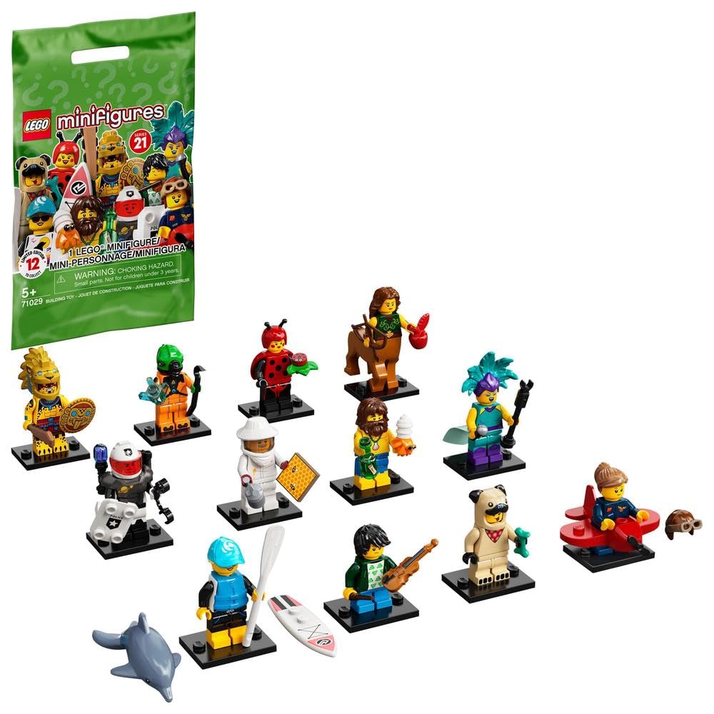 LEGO 71029 Minifigures Series 21 Collectible Toy (1 of 12 to Collect) for 5 Years Old