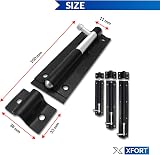 XFORT 2 Pack Heavy Duty Tower Bolt Black 100mm Door Lock Bolt view 5
