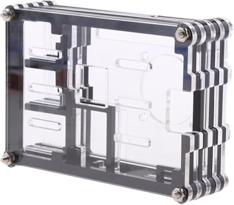 H HILABEE Caja De Caja Transparente para - Negro