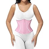 SHAPSHE Short Torso Waist Trainer for Women Corset Waist Cincher Shapewear Tummy Control Workout Hourglass Body Shaper