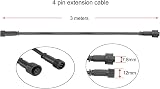 GEYUEYA Home 4 Pin Extension Cable 2M for RGB Decking Lights 5 Pack view 3