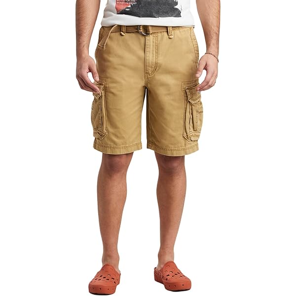 UNIONBAY Mens Flex Waist Cargo Short (Sand, 36) | Amazon.com