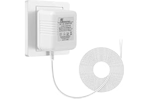 JDMYCYCQXF Doorbell Transformer, 24V Power Supply for Doorbell, C wire Power Adapter for Smart Thermostat, Compatible with Honeywell Nest Hello Emerson Ecobee Wyze Ring Eufy Sensi