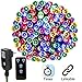 Linkable LED Christmas Lights 72ft 200Led Color Changing Tree Light,8 Mode Multi Color String light,DC24V Safe Adapter Decoration Light with Timer & Remote,Fairy Light for Halloween Wedding Xmas Party