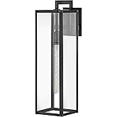 Hinkley Max One Light 5W Med. LED Outdoor Large Wall Mount Lantern, Black