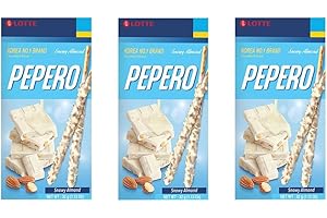 OHMARKET Pepero Day Korean SNOWY Almond Cookies, 32G 3PACK (Pack of 3)