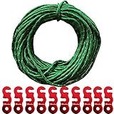 Shinetrip 50ft Reflective Cord Tent Rope With 10 Pcs Aluminum Guyline Cord Adjuster Tensioners Tent Accessories Set,Perfect for Tent Camping Hiking Backpacking Outdoor Activity