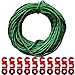 Shinetrip 50ft Reflective Cord Tent Rope With 10 Pcs Aluminum Guyline Cord Adjuster Tensioners Tent Accessories Set,Perfect for Tent Camping Hiking Backpacking Outdoor Activity