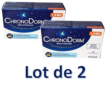 ChronoDorm Melatonina 1,9 mg 30 comprimidos sublinguales lote de 2 ...