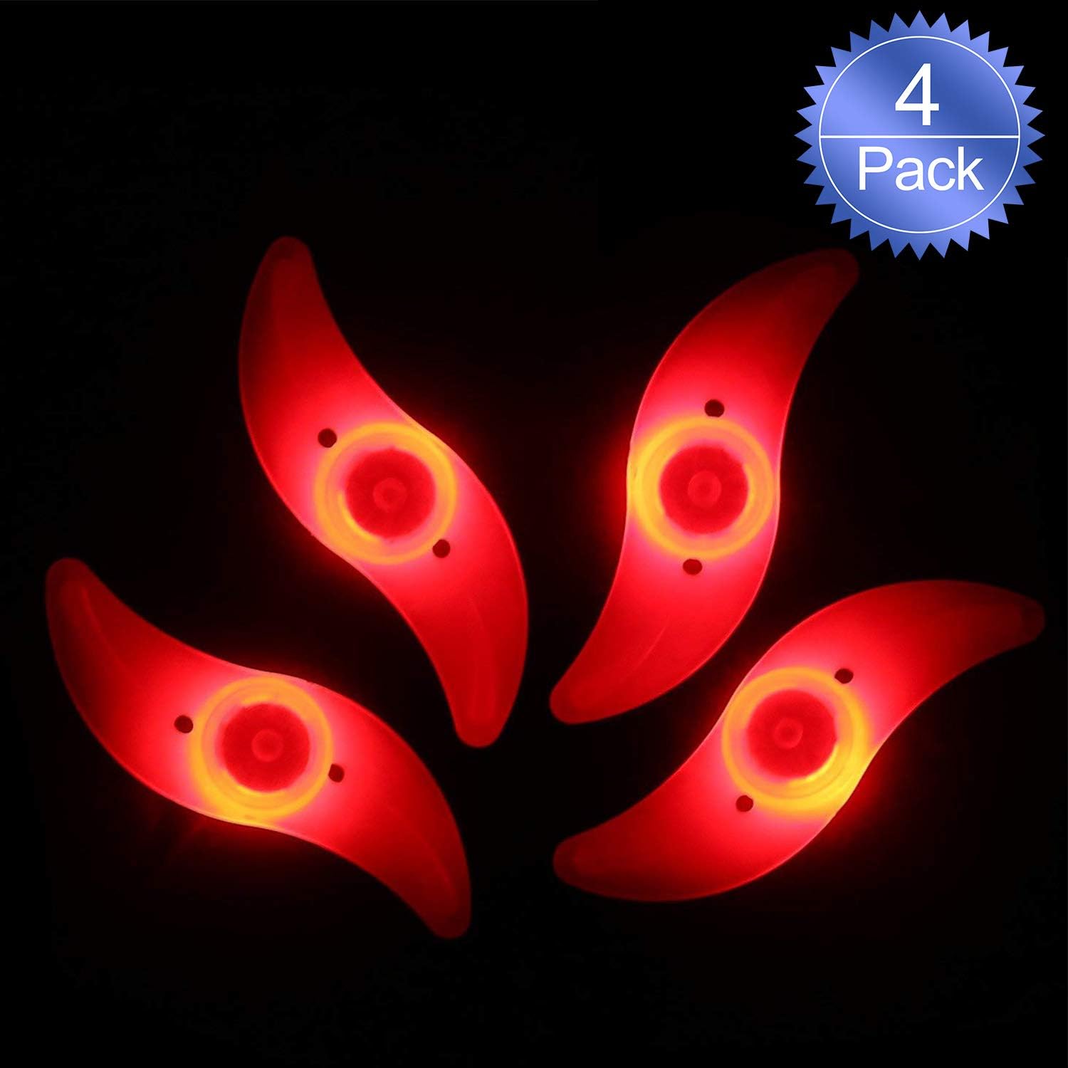 QKURT Bike Spoke Light, Spoke Decoration Waterproof Bike Wheel Light Cycling Rim Tire Spoke Light with 3 LED Flash Modes Neon Lamps used for Safe and Warning
