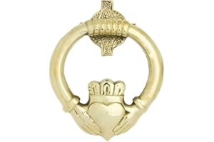 CARROLLS IRISH GIFTS Liffey Artefacts Brass Irish Claddagh Door Knocker