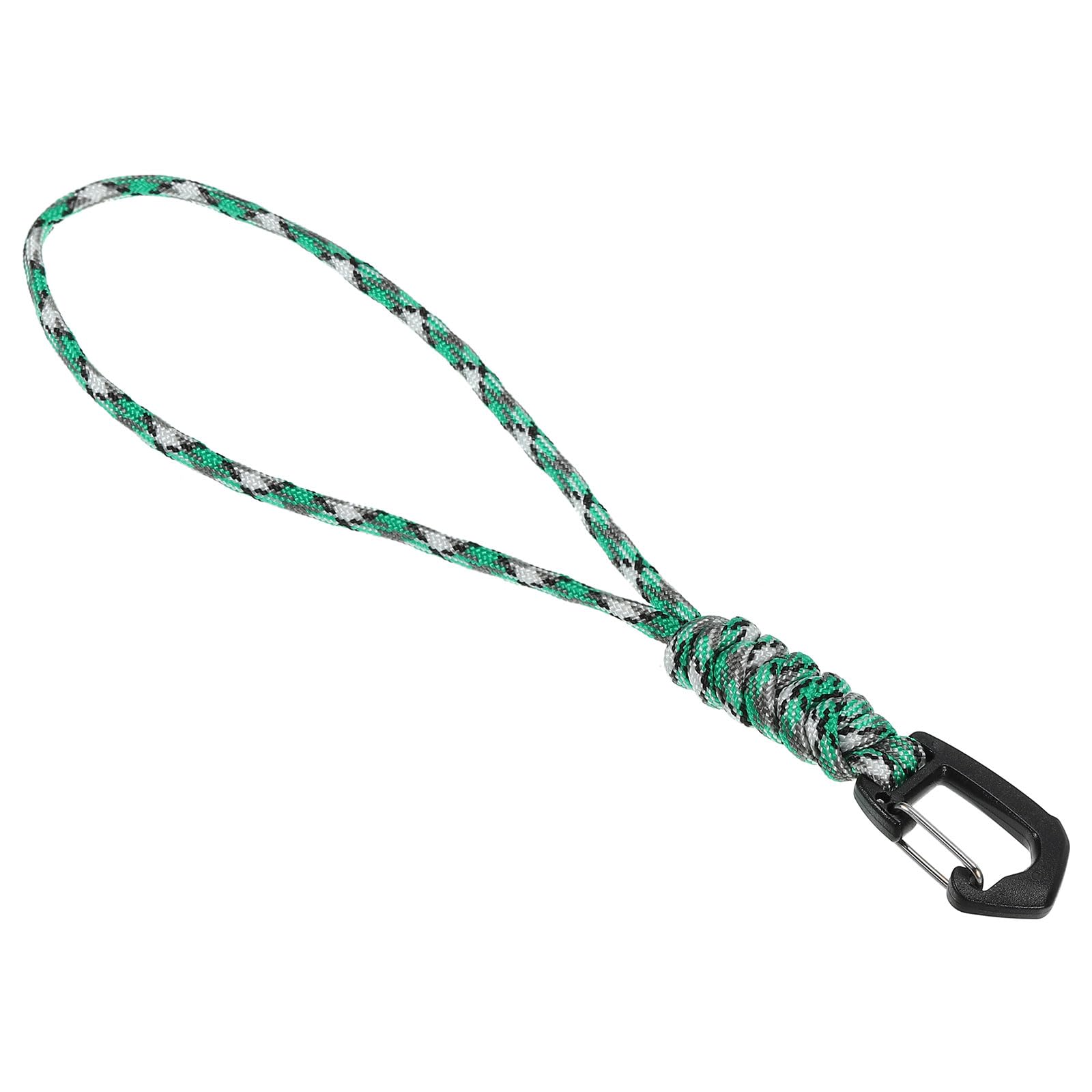 PATIKIL Badge Lanyard 8.6 Inch, Necklace Keychain Cord Metal Clasp Hook Ring Strap for Keys Whistle ID Card Badge Holder, Camo Green