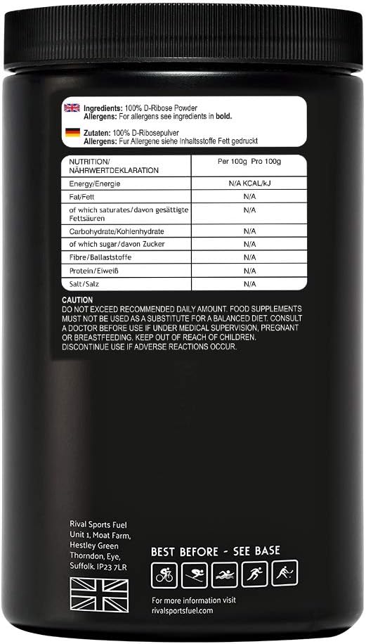 D-RIBOSE Powder 100% Pure 1kg Tub Great for ATP Energy Levels and CFS Non GMO, 1 kg (Pack of 1) - Image 4