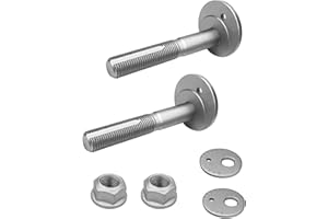 HUQUZN Rear Camber Adjustment Eccentric Bolt Kit Fit for Ford Edge Fusion Mustang Lincoln MKX MKZ Continental 2007-2024 Replace DG9Z-5K978-A 7T4Z-5K751-A W716343-S440 DG9Z5K978A 7T4Z5K751A W716343S440, 2PCS