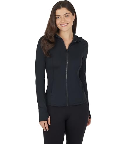 Yogalicious Womens Half Zip Lightweight Workout Long Sleeve