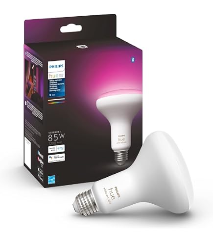 Philips Hue White & Color Ambiance BR30 LED Smart Bulbs, Bluetooth