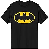 Batman Emblem Men's Charcoal Heather Crew Neck Short Sleeve T-Shirt