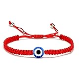 Evil Eye Bracelet Hand-Woven Red Rope Cord Fatima