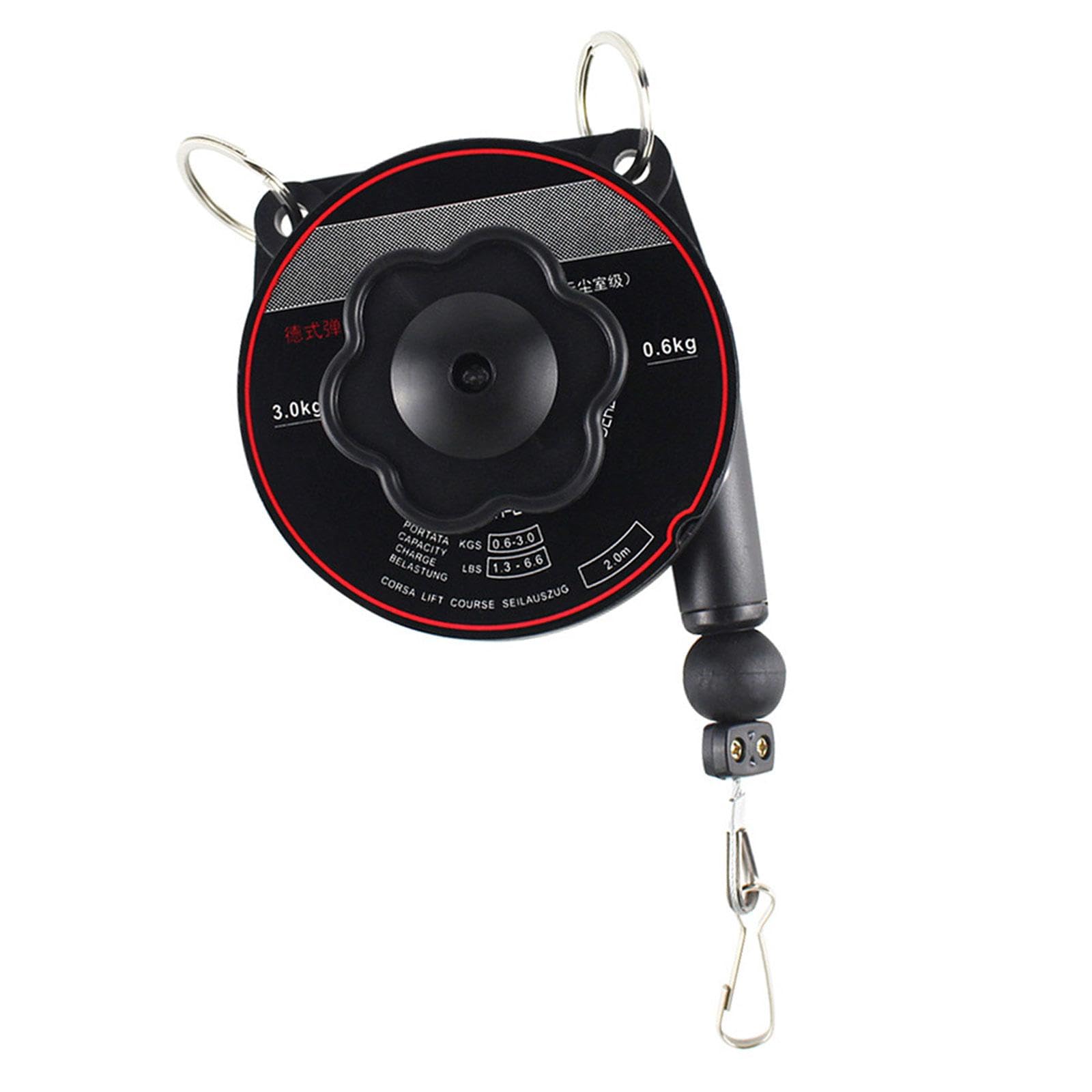 perfk Spring Balancer Hanging Tool Replaces Accessories 2M Adjustable Balancer Retractor, 0.6 to 3.0KG