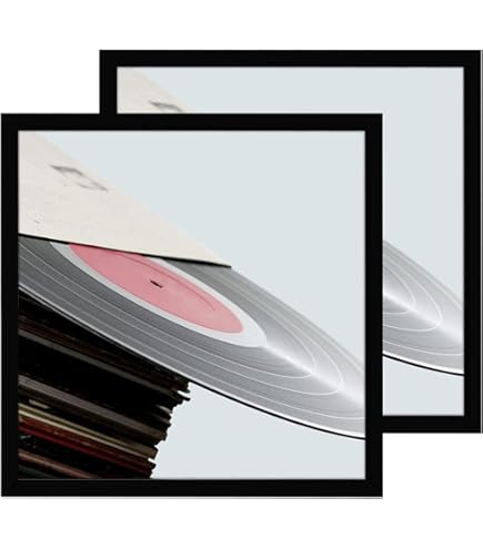 eletecpro Black 12.5x12.5 Record Frame, Sturdy and