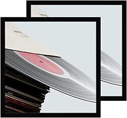 eletecpro 12.5x12.5 Black Record Frame, Sturdy and