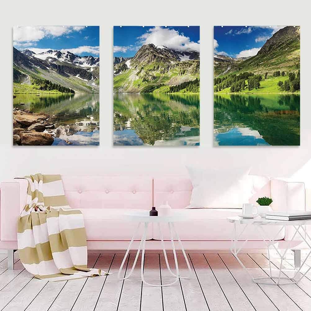 Amazon Com Lake House Decor Collection 3 Panels Home Bathroom Wall Decor Posters Altai Mountains Home Decor Painting Posters Prints