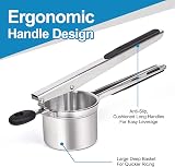 Sopito Stainless Steel Potato Ricer with 3 Discs & Silicone Handle view 3