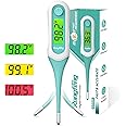 Digital Oral Thermometer, 8s Fast Reading Thermometer for Adults and Kids with 3 Color Backlit and Fever Alarm for Oral, Rectal, Underarm FSA HSA Eligible