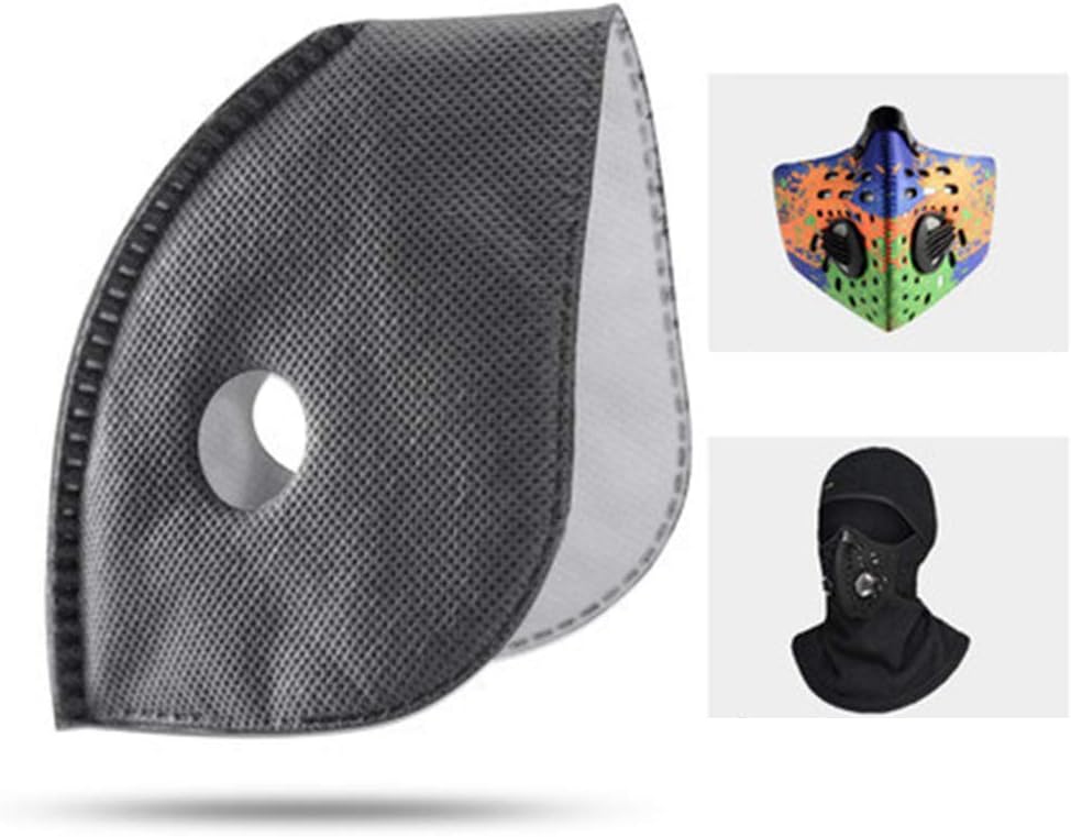 Tiyuu 10 Pcs Dust Mask Carbon Filters Mouth Mask Breathable Washable Reusable Half Face Mask