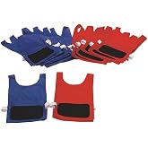 S&amp;S Worldwide - mp-W10017 Dodge-It Tag Adult Vest (Pack of 12) | Pack includes 12 adult nylon vests, Sticky new twist on dodgeball and tag, Hook-and-loop panels on front and back