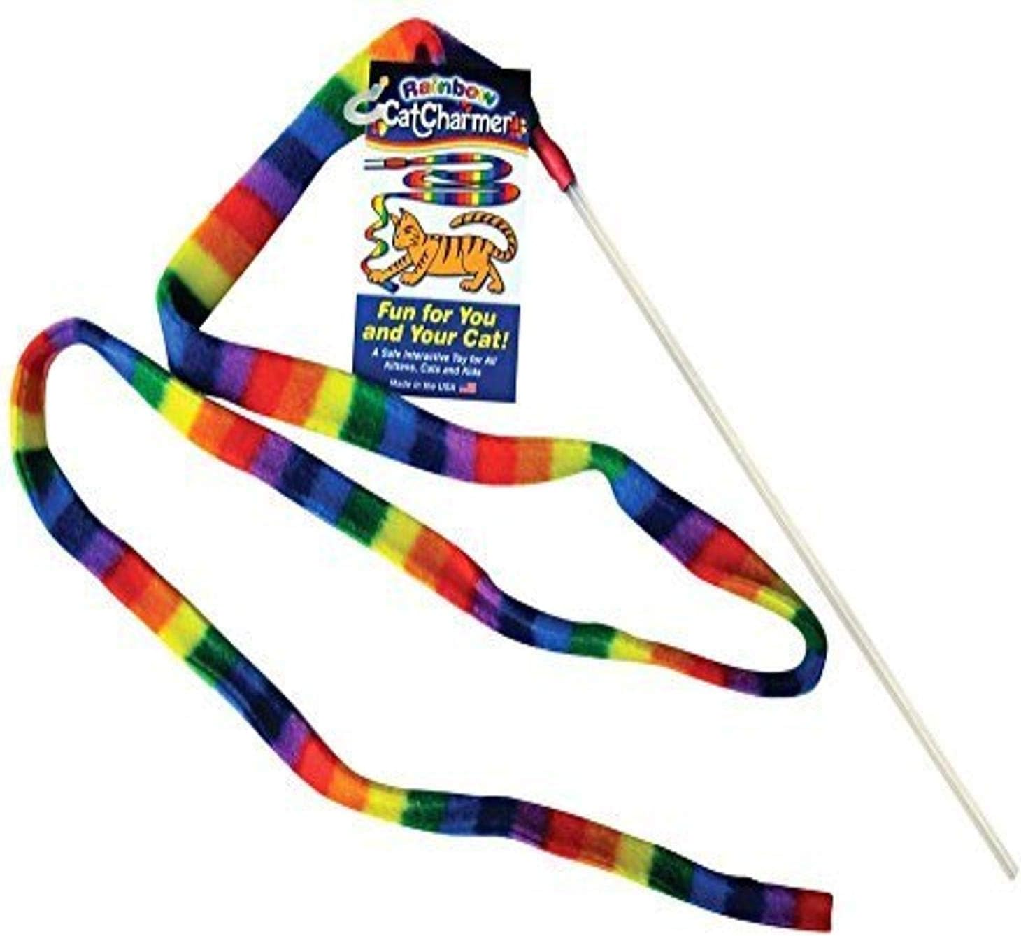 Pet Supplies : Cat Dancer Products Rainbow Cat Charmer : Catnip Toys : 