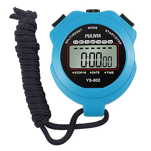 PULIVIA Sports Stopwatch Timer, Single Lap Split Digital Stop Watch for  Sports Kids Coaches Swimming Running, Blue in Kuwait Whizz Stopwatches