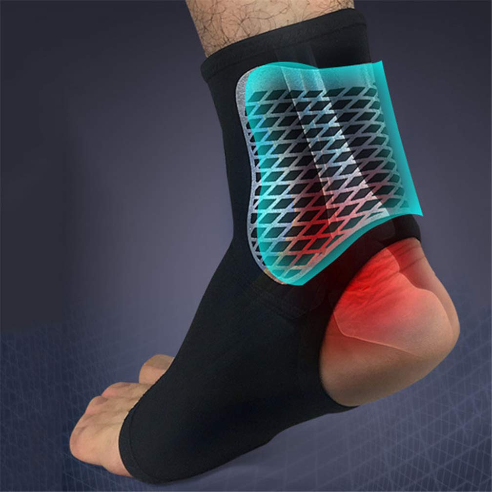 seaNpem Ankle Support Sleeve, Ankle Compression Brace Wraps for Sport protect, Ankle Sprain, Stable Ligament, Plantar Fasciitis, Eases Swelling, Heel Spurs, Injury Recovery, Joint Pain and More (XL)