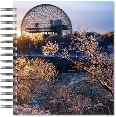 ECOeverywhere Biosphere Winter Picture Photo Album, 18 Pages, Holds 72 Photos, 7.75 x 8.75 Inches, Multicolored (PA12584)