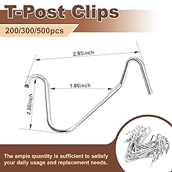 T-Post Clips Fence Wire Clips Galvanized Steel