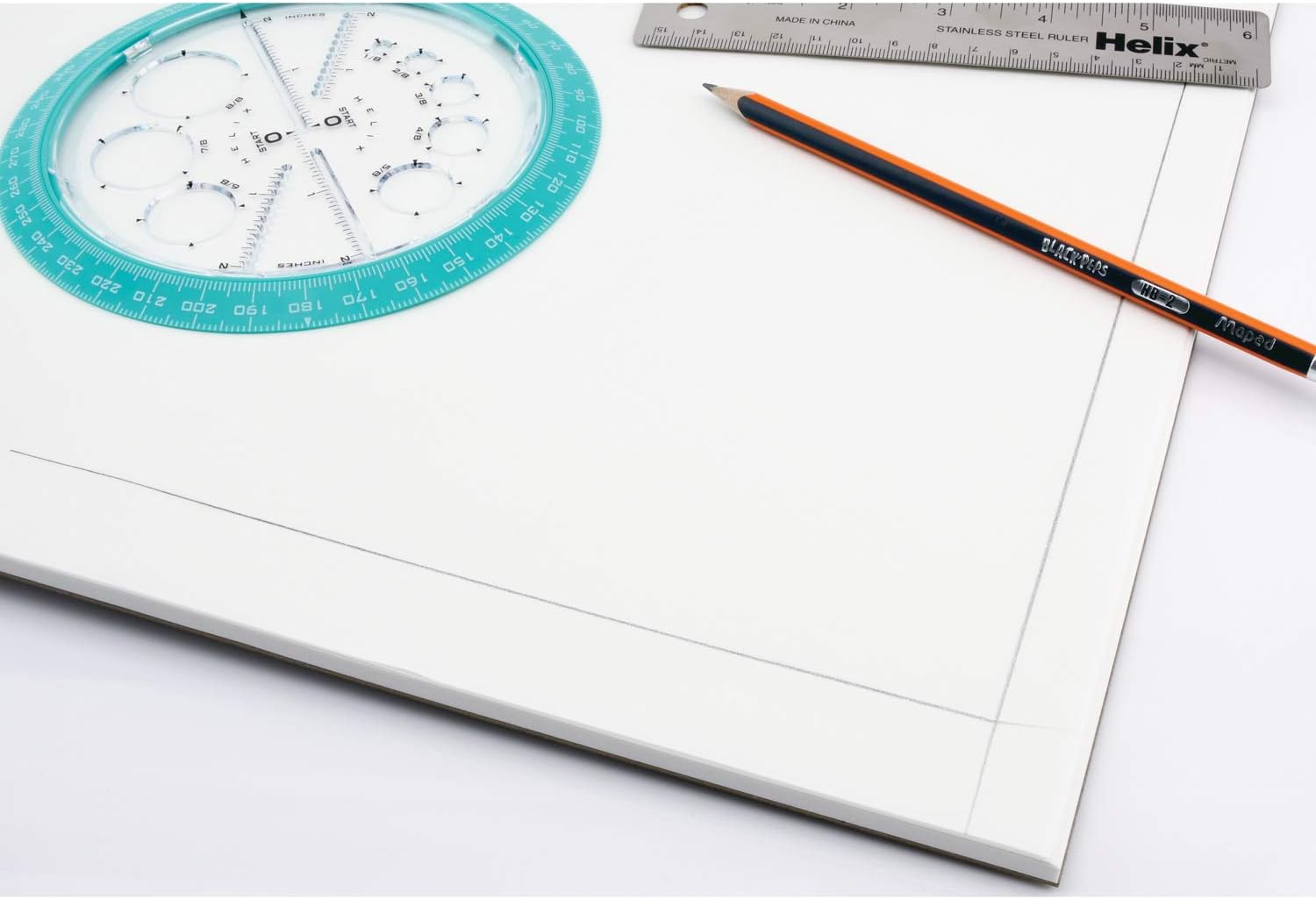 Helix Vellum Paper Pad for Art Sketching and Tracing, White Translucent, 100% Rag, 11 x 17 Inches, 50 Sheets (37106) : Art Supplies : Office Products