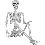 5.9ft Halloween Life Size Skeleton Realistic Full