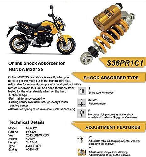 grom ohlins shock