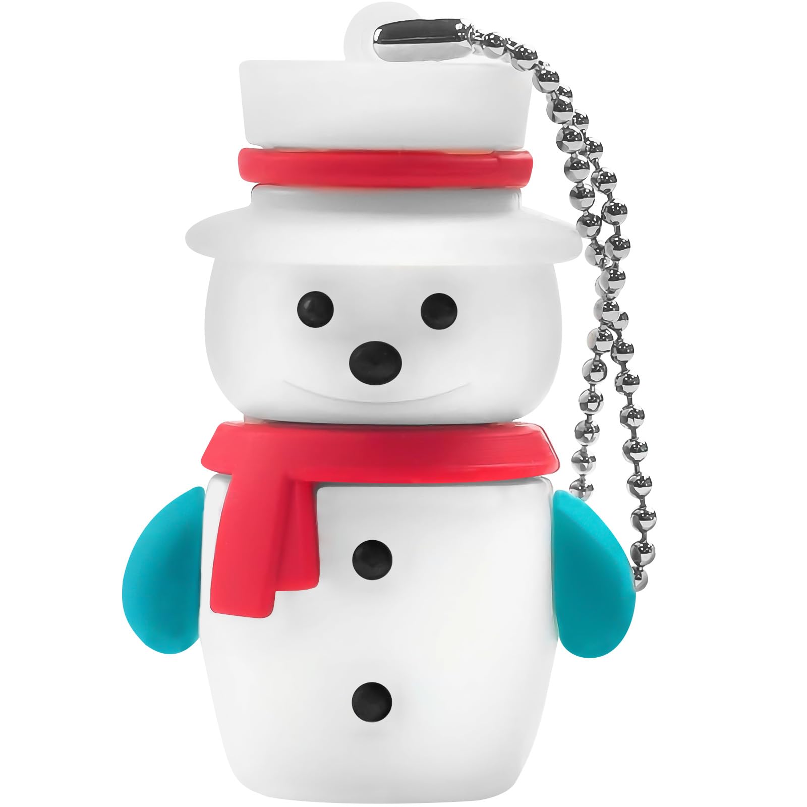 BorlterClamp Cute USB Flash Drive Christmas Snowman Model 32GB New Year Gifts Novelty Memory Stick Pendrive