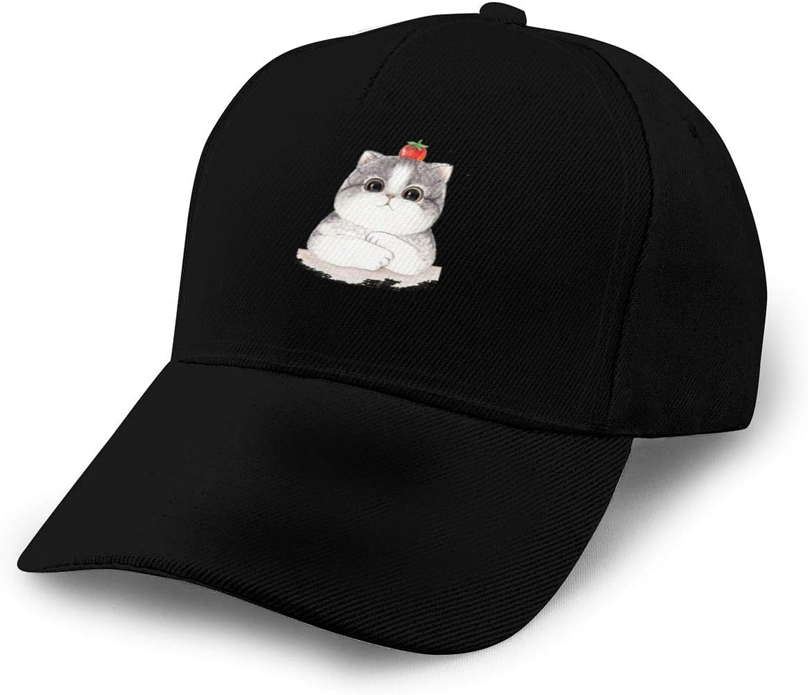 SALOO Hello Kitty Camp Hat,Snap Back Ball Cap,Breathable,Adjustable Stitching Baseball Caps