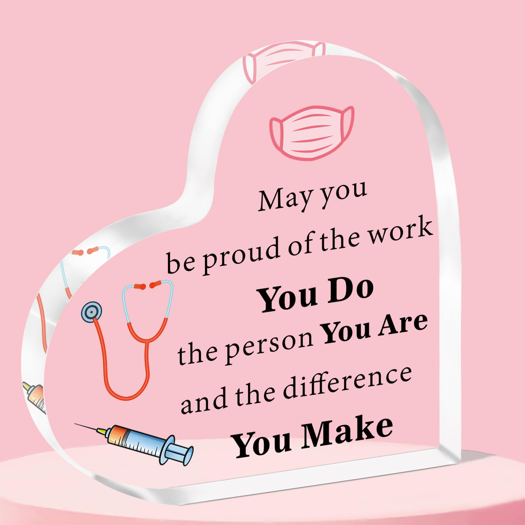 QMVMV Nurse Gifts For Women Acrylic Plaque Nurses Week Gifts Nursing Graduation Gift Nurse Practitioner Gifts
