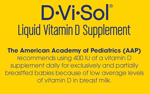 ENFAMIL BABY VITAMIN D-VI-SOL LIQUID SUPPLEMENT DROPS FOR INFANTS, SUPPORTING STRONG TEETH & BONES IN NEWBORN BABIES, EASY-TO-USE, GLUTEN-FREE, 50 DAY SUPPLY, DROPPER BOTTLE