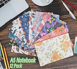 Pack of Journals for Writing A5 Notebook Bulk