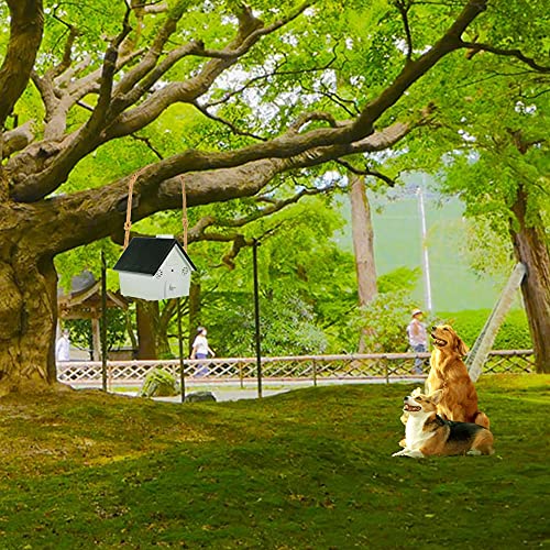 SESLEBE Ultrasonic Anti Barking Device for Dogs Sonic Bark Deterrents,Dog Barking Control Devices with 3 Levels and 50 Ft Range,Outdoor Waterproof Bark Box Safe for Pets Indoors and Outdoors