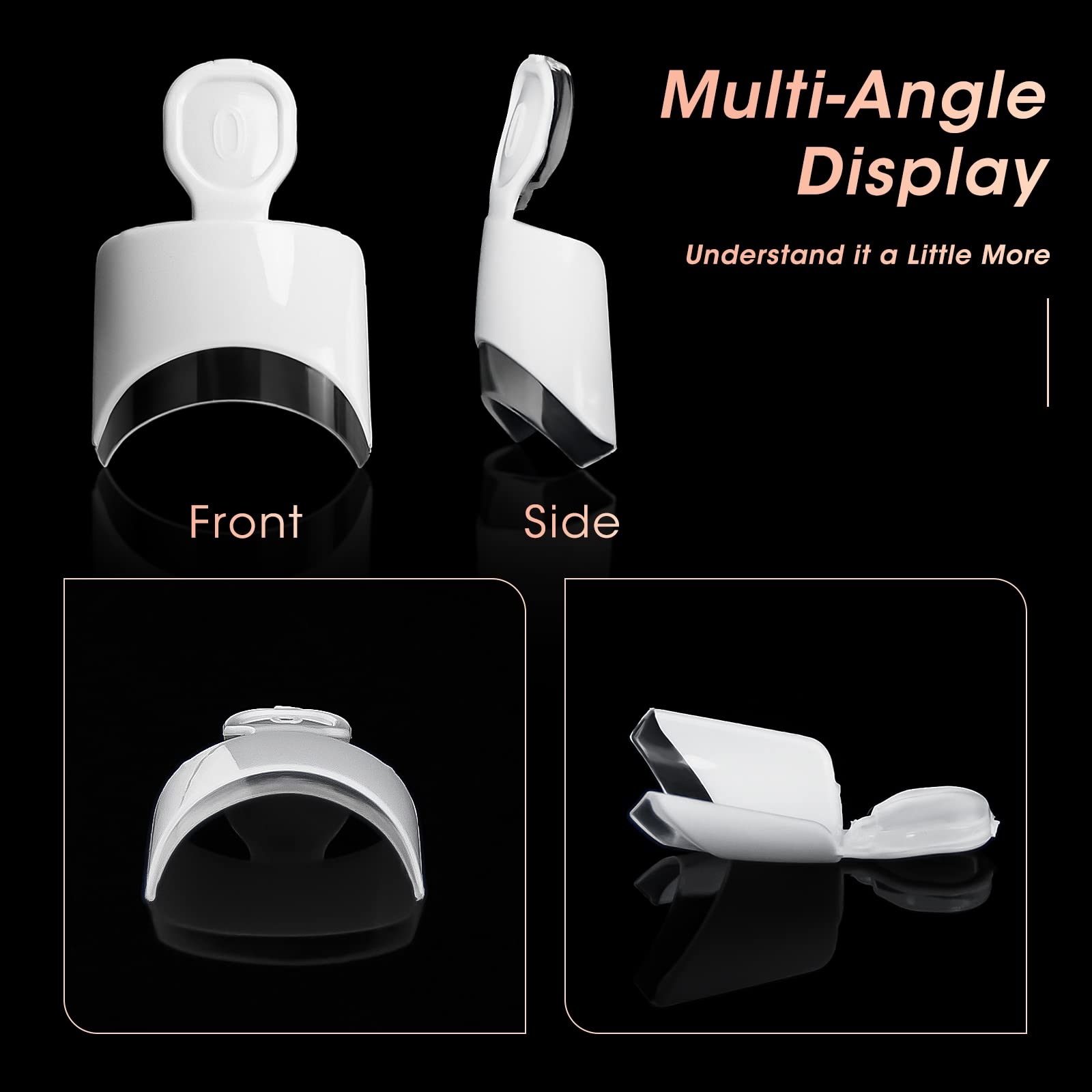 Ranrose French Nail Tips 120PCS Short Square Half Cover Nail Tips Press On Nails 12 Sizes French Fake Nails Acrylic White Nail Tips with Box - Image 3