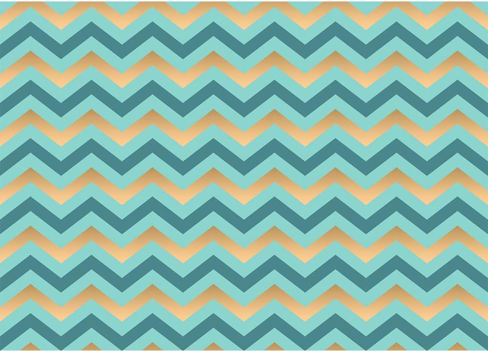 Amazon Com Photography Backdrops Abstract Blue And Gold Chevron