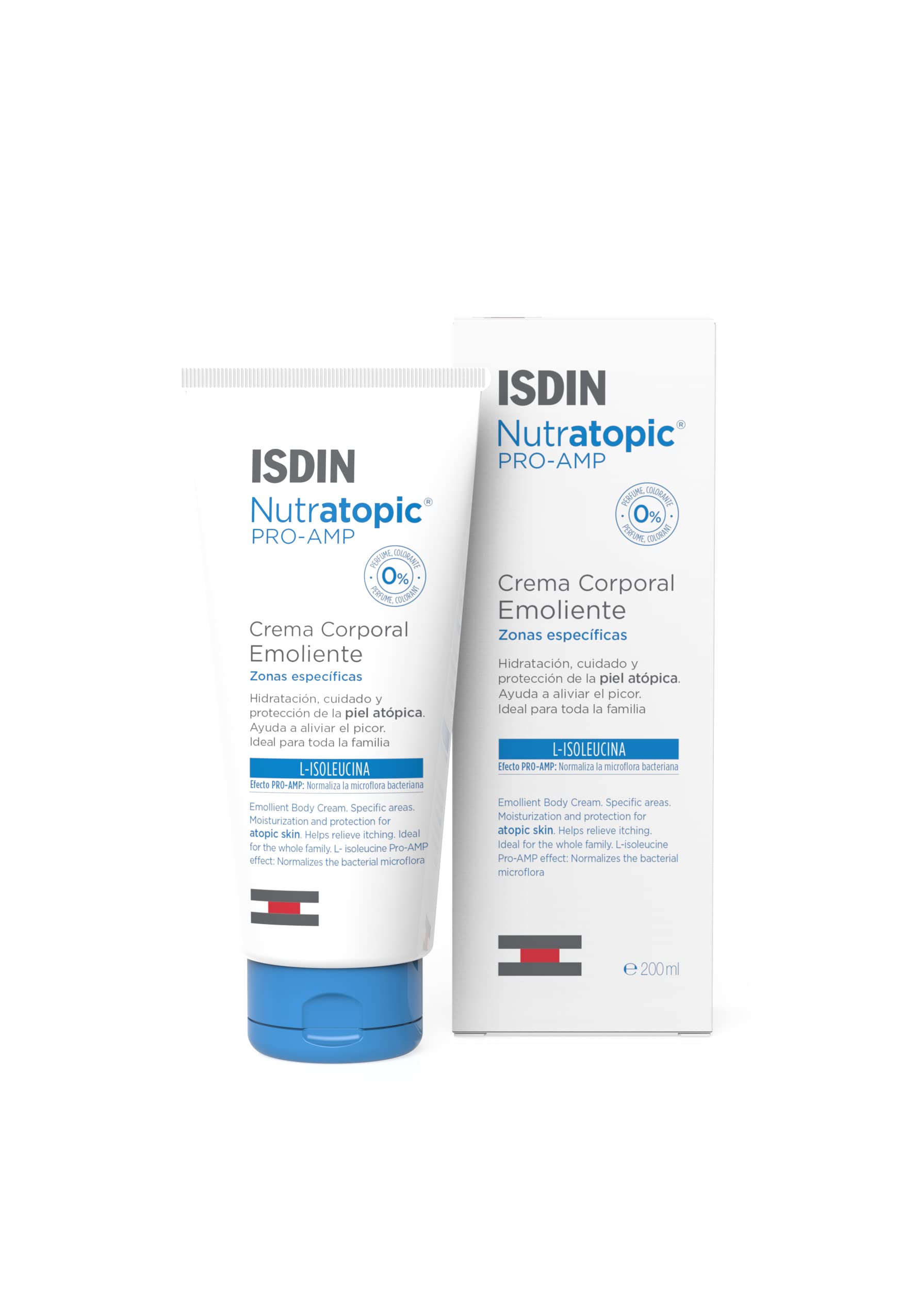 ISDIN Nutratopic®PRO-AMP Emollient body cream (200 ml) | Moisturization and protection for atopic skin